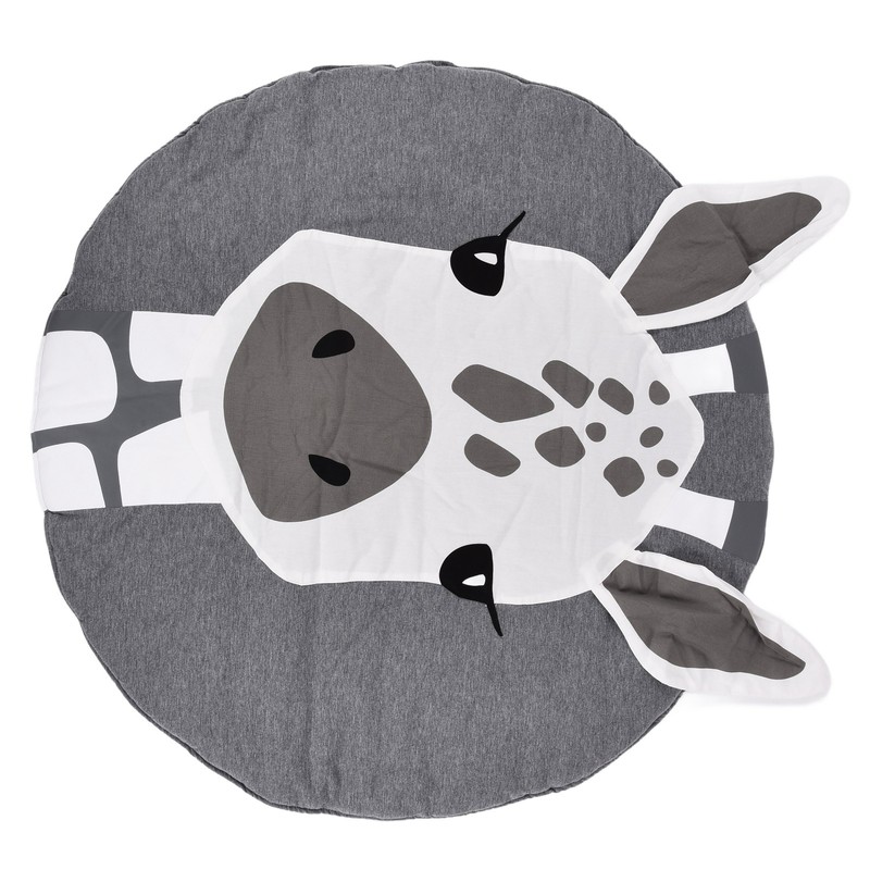 Soft Cotton Baby Play Mat Giraffe Pattern Wide Application Baby