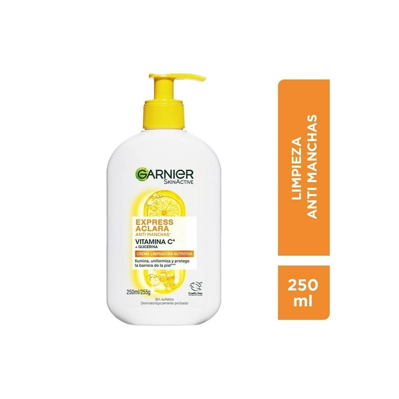 Limpiador facial Garnier skin active express aclara anti imperfecciones 250ml