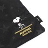 Hapitas Snoopy Pouch Set, Compact, 2 Sizes, star black