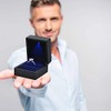 Jewellbox | Black Display Ring Box with LED light |