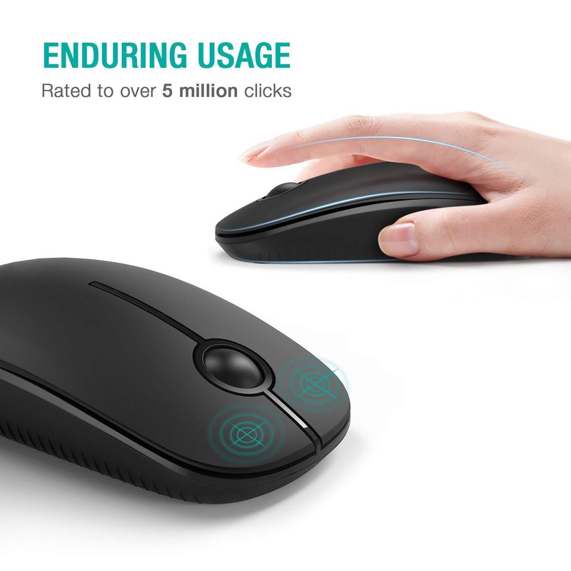 Wireless Mouse, Vssoplor 2.4G Slim Portable Computer Mice with Nano