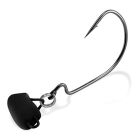 Dr.Fish 10 Pack Ned Rig Jig Heads Swinging Weedless Fishing Lure EWG Wide Gap Hook Swimbait Mushroom Jig Head Bass Fishing Crappie Lures Freshwater 2/0# Hook 3/4oz Black