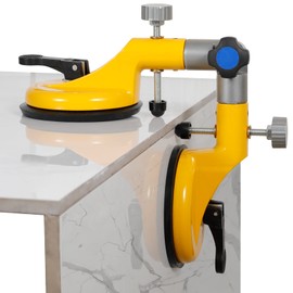 Seamless Seam Setter with 90-270 Degree Adjustable Vacuum Suction Cups for Seam Joining Leveling, Professional Solid Countertop Installation Tool for Granite, Stone, Marble, Slab, Orange