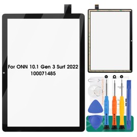 for ONN 10.1" Gen 3 Surf 2022 Tablet 100071485 Touch Screen Digitizer Replacement for ONN Tablet Screen Replacement 100071485 (No LCD Display)
