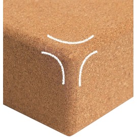 Cork Yoga Blocks 2 Pack Set -Natural Cork from Portugal, 9"x6"x4" Yoga Blocks Non-Slip&Anti-Tilt for Women| Men, Lightweight, Odor-Resistant| Moisture-Proof, Perfect Yoga Equipment