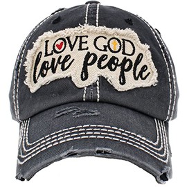 KBETHOS Hats Love God Love People Women's Vintage Baseball Cap (Black), One Size