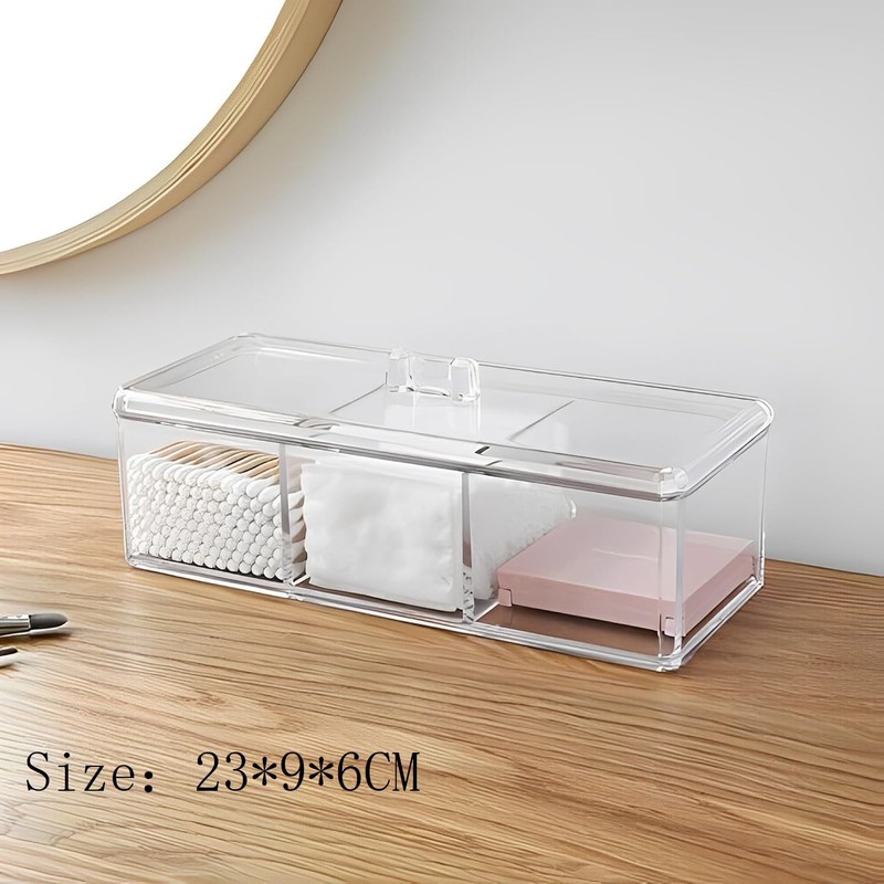 Acrylic Multifunctional Home Decor For Cosmetic Q-tip Cotton Swabs Cotton