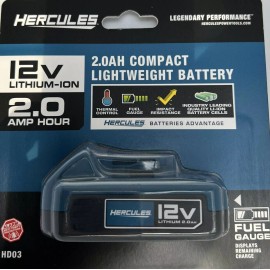 Hercules 12v  2.0 Ah Compact Lightweight Battery (USA SELLER) SALE !!