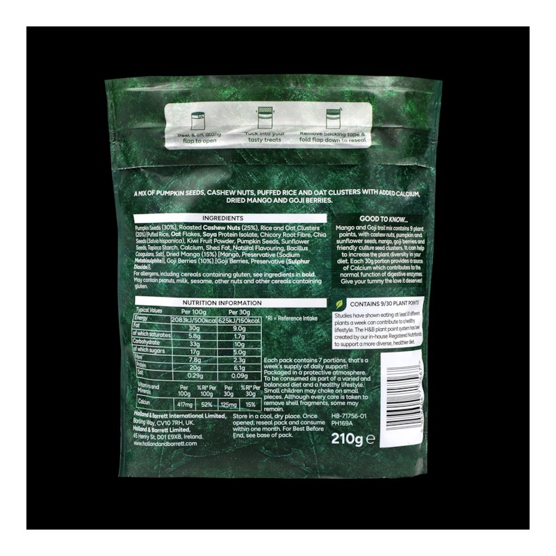 Holland & Barrett Trail Mix 'with benefits'