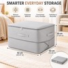 Large Gray Compression Storage Bag for Clothes & Bedding –