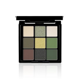Green Eyeshadow Palette - Matte and Shimmer Makeup, Highly Pigmented Creamy Eye Shadow Powder, Create a Neutral Eye Look, Long Wearing for Daily and Halloween