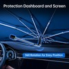 Windshield Sun Shade Umbrella for Dodge RAM 1500 2013-2026, Foldable