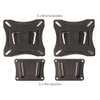 2 Piece (Pair) of Box Speaker Mounts Brackets Flat for