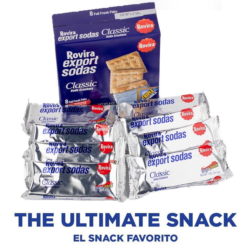 Rovira Classic Export Soda Crackers, Zero Trans Fat, Kosher, 8