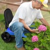 i Cover Garden Cart Rolling Stool with Four Wheels and
