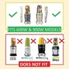 Spare Parts for Nutribullet Blenders, 2 Top Base Gear and