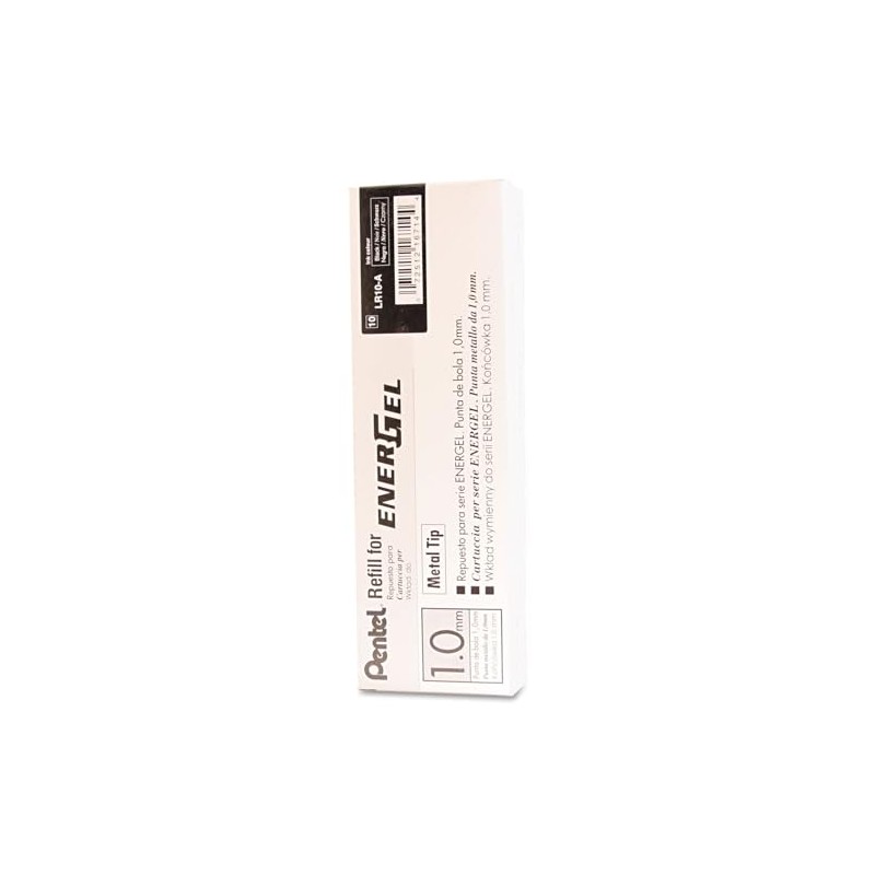 Pentel - EnerGel Liquid Gel Pen Refill, Bold Point,1.0mm, Black,