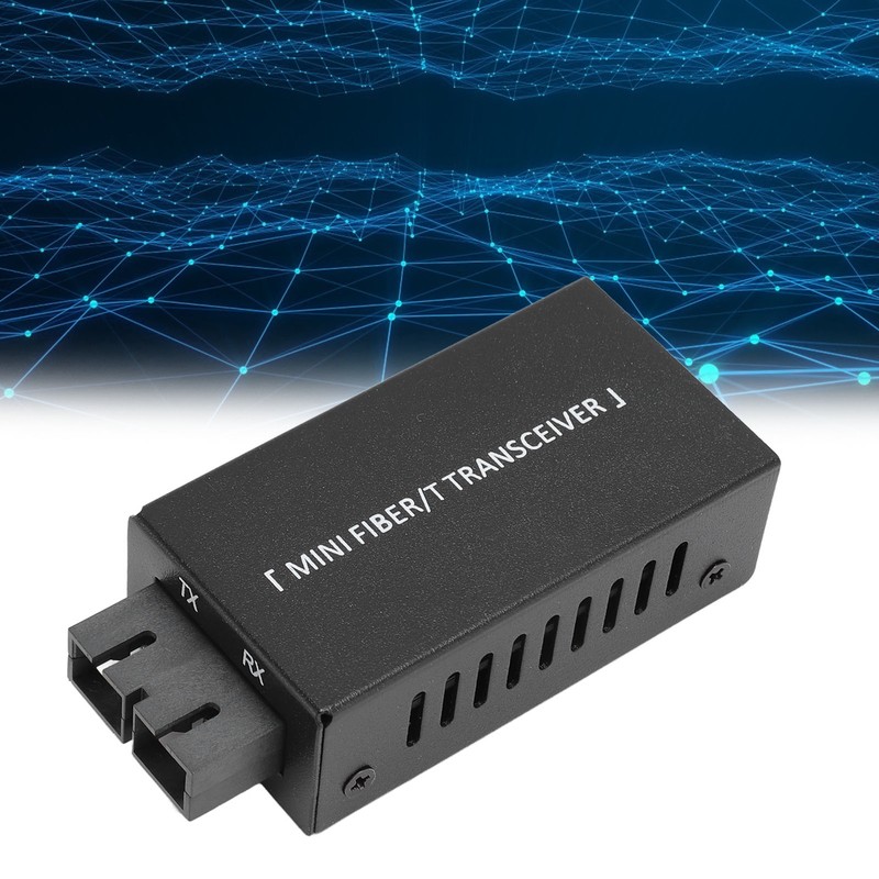 Fiber Optic Transceiver 2 Ports 10 100Mbps Self Adaptive Tx1310nm
