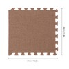 10pcs Cotton Linen Interlocking Carpet Tiles Anti Slip Floor Protection