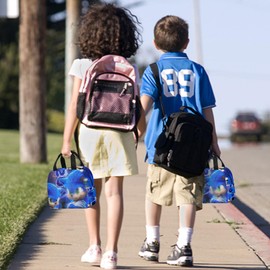 yumcute Cartoon Lunch Bag for Kids，Lunch Box Cooler Box Meal Prep Containers Girls Lunch Bag Kids for Work School Picnic Travel Beach