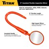 Titan 71103 9-Inch Insulated Inspection Mirror, 2-Inch Round Mirror