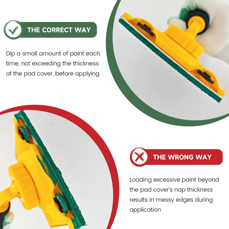 VOOMEY Paint Edger, 360° Rotation Handle Paint Edger Trimmer with