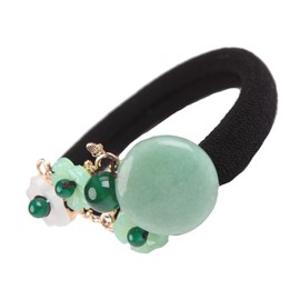 BIUDECO Retro Hair Ropes Delicate Hair Tie for Women Vintage Floral Ponytail Holder Comfortable and Versatile Hairbands for Daily Wear and Parties