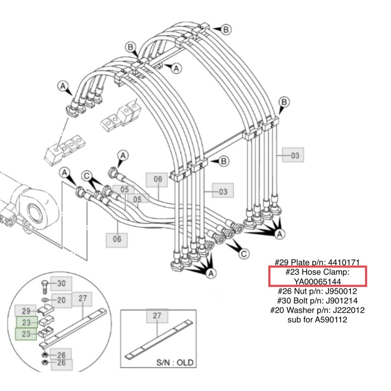 HITACHI OEM HITACHI JOHN DEERE MINING EXCAVATOR LOADER BOOM PIPING