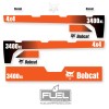 Bobcat 3400XL Utility Vehicle Full Replacement Vinyl Decal Set 2015-2019