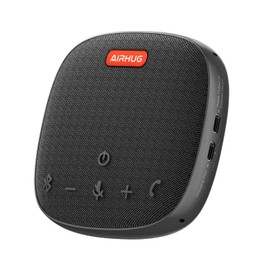 AIRHUG Conference Speaker and Microphone, Bluetooth Speakerphone with 360° Voice Pickup, Advanced Noise Reduction, USB-C Plug & Play, Compatible with Zoom and MS Team
