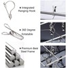 Skroad 2 Pack Stainless Steel Sock Drying Rack with 72