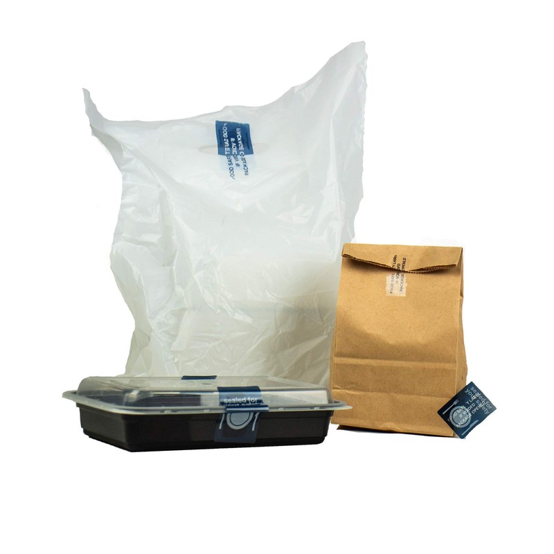 Food Delivery Seals, Tamper Evident Labels for Food & Drink