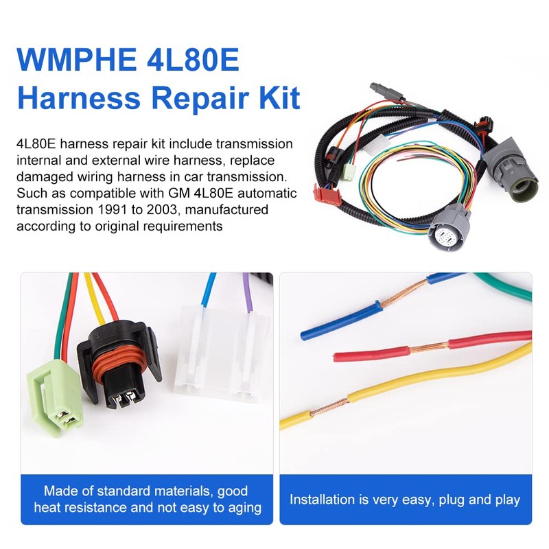 WMPHE 4L80E Harness Repair Kit Transmission Internal and External Wire