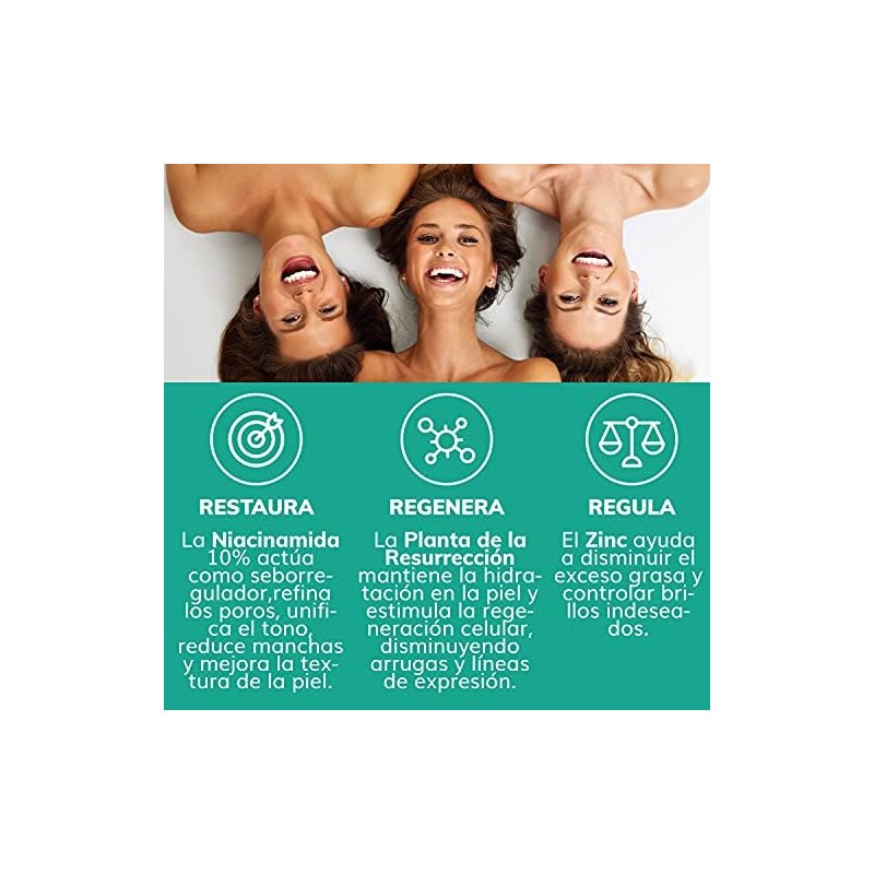 Serum Niacinamida 10% + Zinc + Planta de Resurrección –