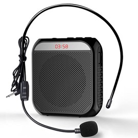 SANOVO Portable Amplifier Small Speaker Handheld Trumpet Player Teacher Promotion Guide Teaching Speaker Phone Player (Japanese Manual) (Black)