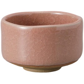 Ale-net Matcha Bowl, Matcha Bowl, 4.5 x 2.8 inches (11.4 x 7 cm), Peach Naked Matcha Bowl, Matcha Bowl, Ceramic, Mino Ware, Made in Japan