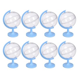 Healvian Mini Globe Candy Container 12pcs Clear Plastic Candy Boxes Creative Party Favor Case Fillable Round Candy Ball for Wedding Graduation Xmas
