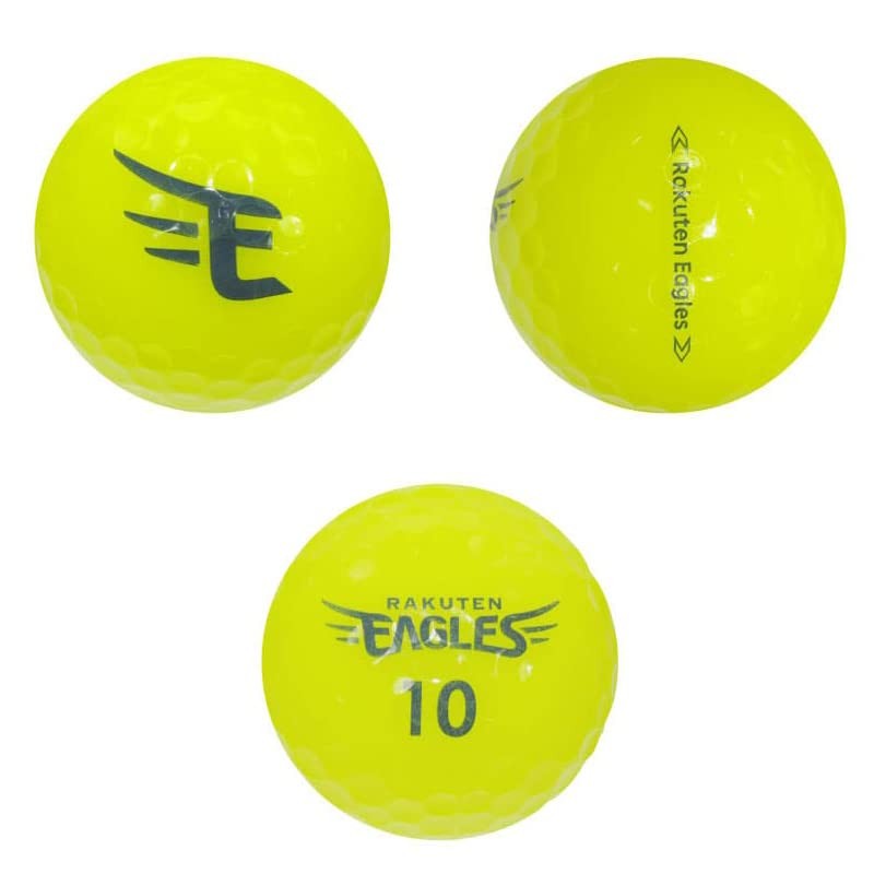 LEZAX REBA-3759 Tohoku Rakuten Golden Eagles Golf Balls, Pack of
