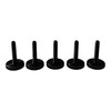 PrecisionGeek Knurled Thumb Screws M3 x 15mm, Black Anodized Aluminium,