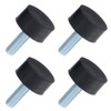 SHUATI Vibration Damping Mounts,4Pcs M4 M6 M8 Thread Rubber Mounts,Practical