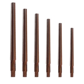 SPORTARC 1PCS/6PCS Taper Reamer Set, 1:50 Conical Degree Sharp Manual Pin Taper Shank Hand Reamer 3/4/5/6/8/10mm, Morse Taper Reamer