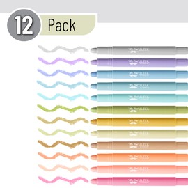 Mr. Pen- Gel Highlighters, 12 Pack, Assorted Colors (Pastel, Morandi & Vintage), Bible Highlighters for Bibles That Do Not Bleed
