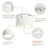 KYOTECH LED Surface-Mounted Spotlight, 4000 K Ceiling Spotlights, Matt White,