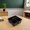 TEHAUX 2Pcs Classroom Storage Caddy with Handle Space Efficient Plastic