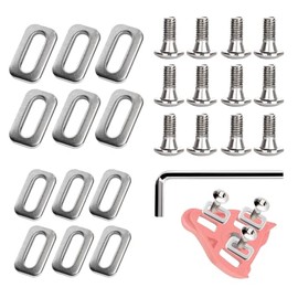 MVSSP 24-Pack Replacement Bolts, Screws, and Washers for Delta Bike Cleats - 2 Sizes of Washers Included, with Allen Wrench - Compatible with Indoor Cycling and Road Bikes (Cleats Not Included)