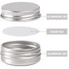 0.5 oz Screw Top Aluminum Tin Jar with Screw Lid