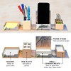 Global Printed Products Designer Printed Folding Desk Organizer, Includes Phone