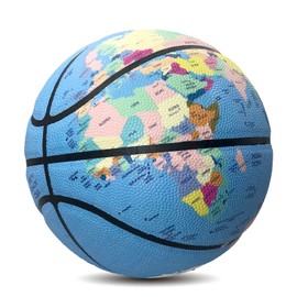 MINDCOLLISION Earth Pattern Basketball, Walking Globe, Gifts, Souvenirs, Decorations,Size5