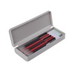 HIEALO Pencil Box,Plastic Pencil Case For Kids School Office,Grey,1 Pack,Solid
