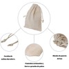 Bolsas de algodón de 6 unidades, bolsas de muselina de